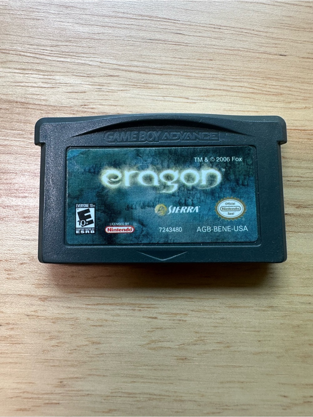 Nintendo Game Boy Advance Cartridge - Black with Dark Blue Label